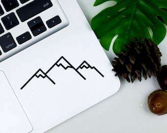 Mountain Decal, Mountain Vinyl Decal, Mountain Sticker, Vinyl Decal, Car Window Decal, Laptop Decal, Wanderlust Decal, Adventure Decal,