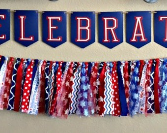 Patriotic Banner and Garland
