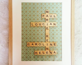 Frame scrabble Amande