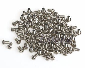 lot 5 screw head round Ø 4 mm x L 8 mm, cardboard, scrapbooking craft