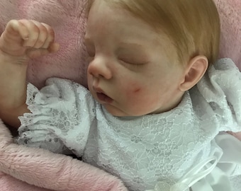 Reborn Baby / READY TO SHIP / Preemie Reborn / Reborn Baby Girl / Reborn Doll / 16 inch Vinyl Doll / Realistic Baby Doll / Collectible Doll