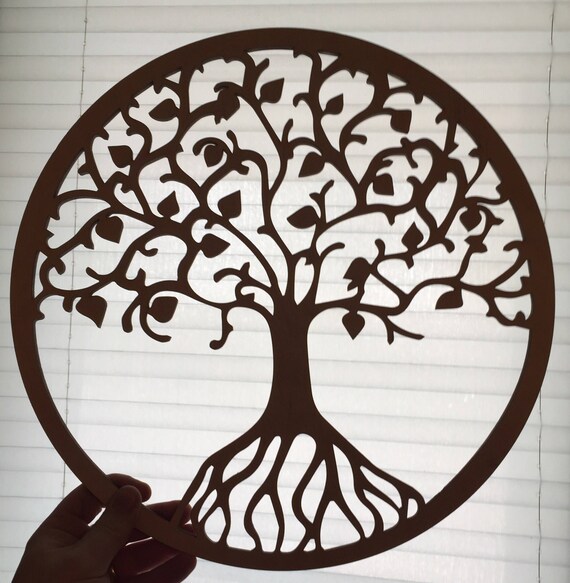 Tree of Life Wall Art Raw Wood Home Decor Laser cut