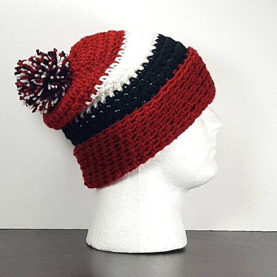 South Carolina Gamecocks Crochet Beanie Cuffed Black