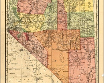 Nevada Railroad Map 