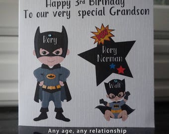 Batman birthday card | Etsy UK