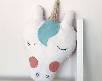 Unicorn Pillow  - Unicorn Plush - Unicorn Toy - Nursery Pillow - Magical Pillow - Unicorn Decorative Pillow