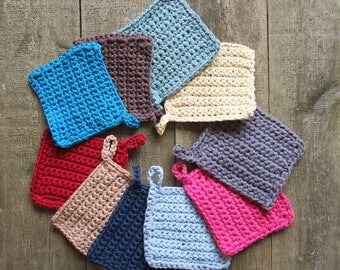 Gift Hot Pads Kitchen gift under Cook's gift Kitchen potholders Crochet pot holder Handmade potholder Cotton hot pad Cotton pot holder