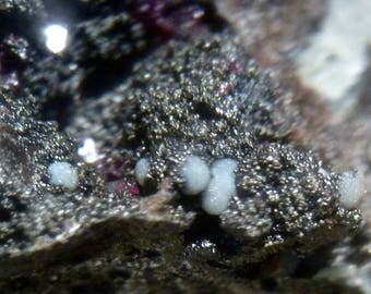 Chalcoalumite & Cuprite Crystals - Arizona, USA - Natural mineral specimen k1 eb