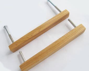 wood modern drawer pulls