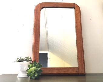 Antique mirror wall mirror vintage decor wood frame mirror wood rustic decor vanity mirror large mirror boho chic french country decor