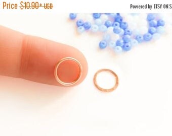 SALE - Helix Earring - Rose Gold 18g - Helix hoop earrings