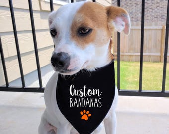 Custom dog bandanas | Etsy