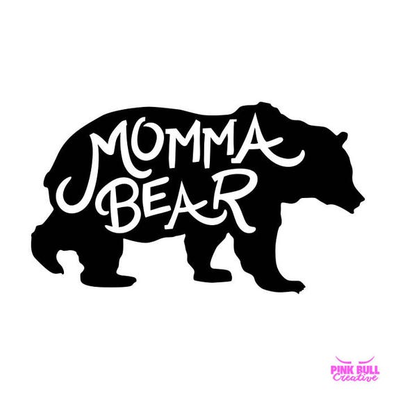 Momma Bear SVG cut file for Cricut Silhouette Cameo or other