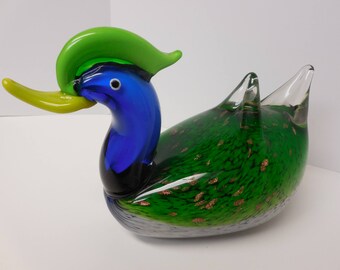 Murano glass duck | Etsy