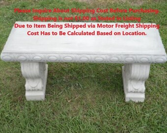 Garden Furniture Qd concrete bench | etsy Garden Furniture Qd concrete bench | etsy