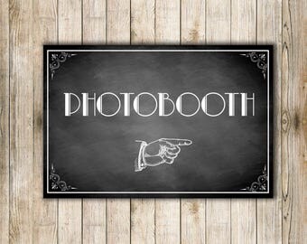 Affiche PhotoBooth Ardoise