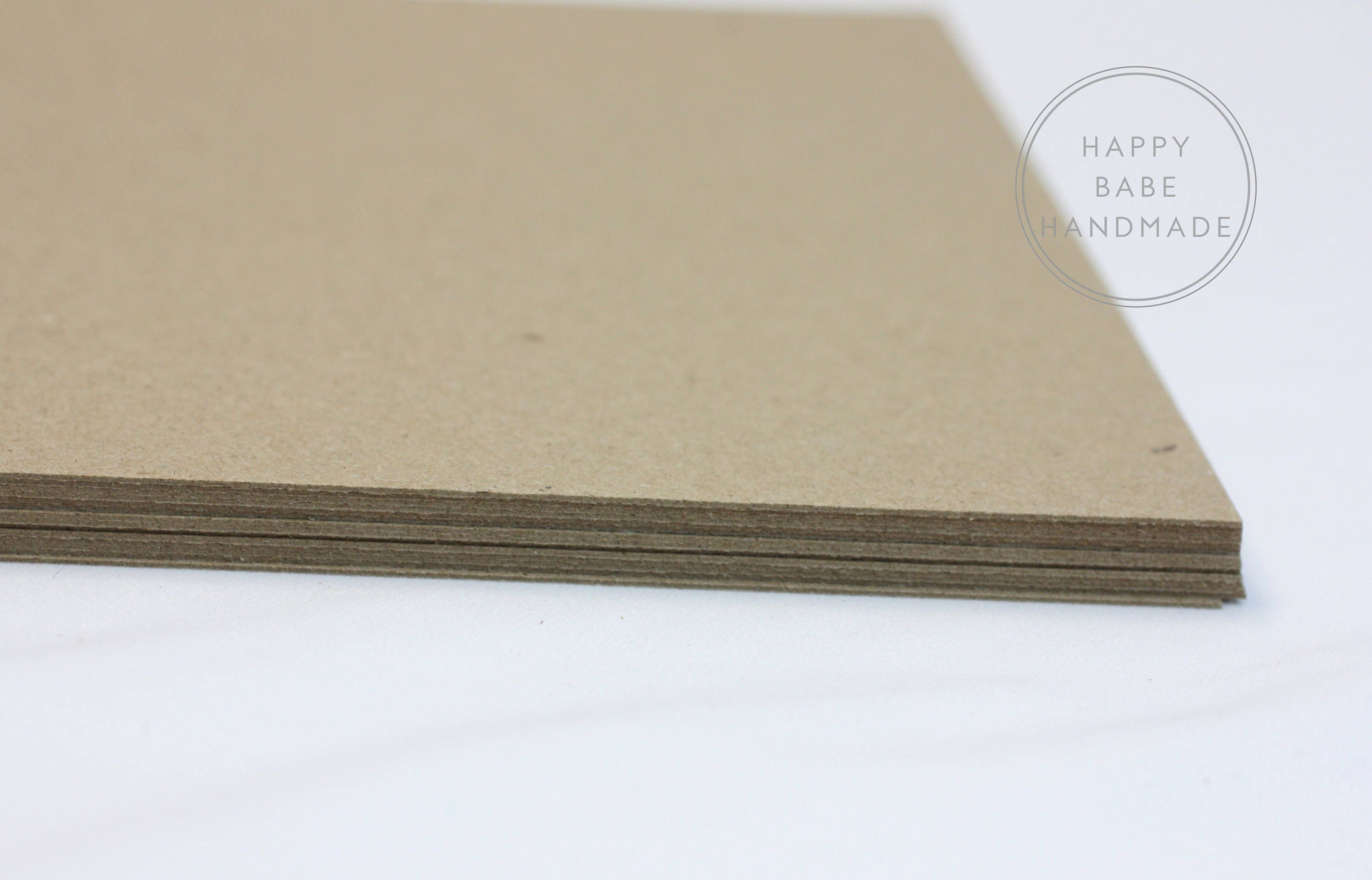 25 Chipboard Sheets 8.5 x 11 Recycled Chipboard