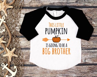 Big Brother Shirt;Halloween Baby Announcement;Halloween Big Brother;Pregnancy Announcement Shirt;Sibling Shirt;Baby Announcement Shirt;