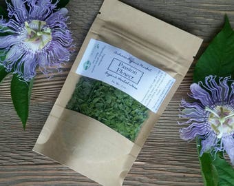 Organic Passion Flower Herb, Organic Loose Leaf Tea Herb, Anxiety Herb, Insomnia Herb, Mild Sedative Tea, Medicinal Herb, Fresh Dried Herbs