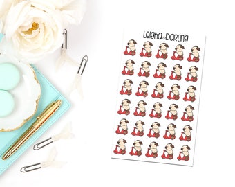 Scooter Pug Planner Stickers