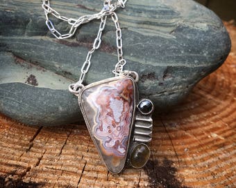 Moving Up Shield Necklace