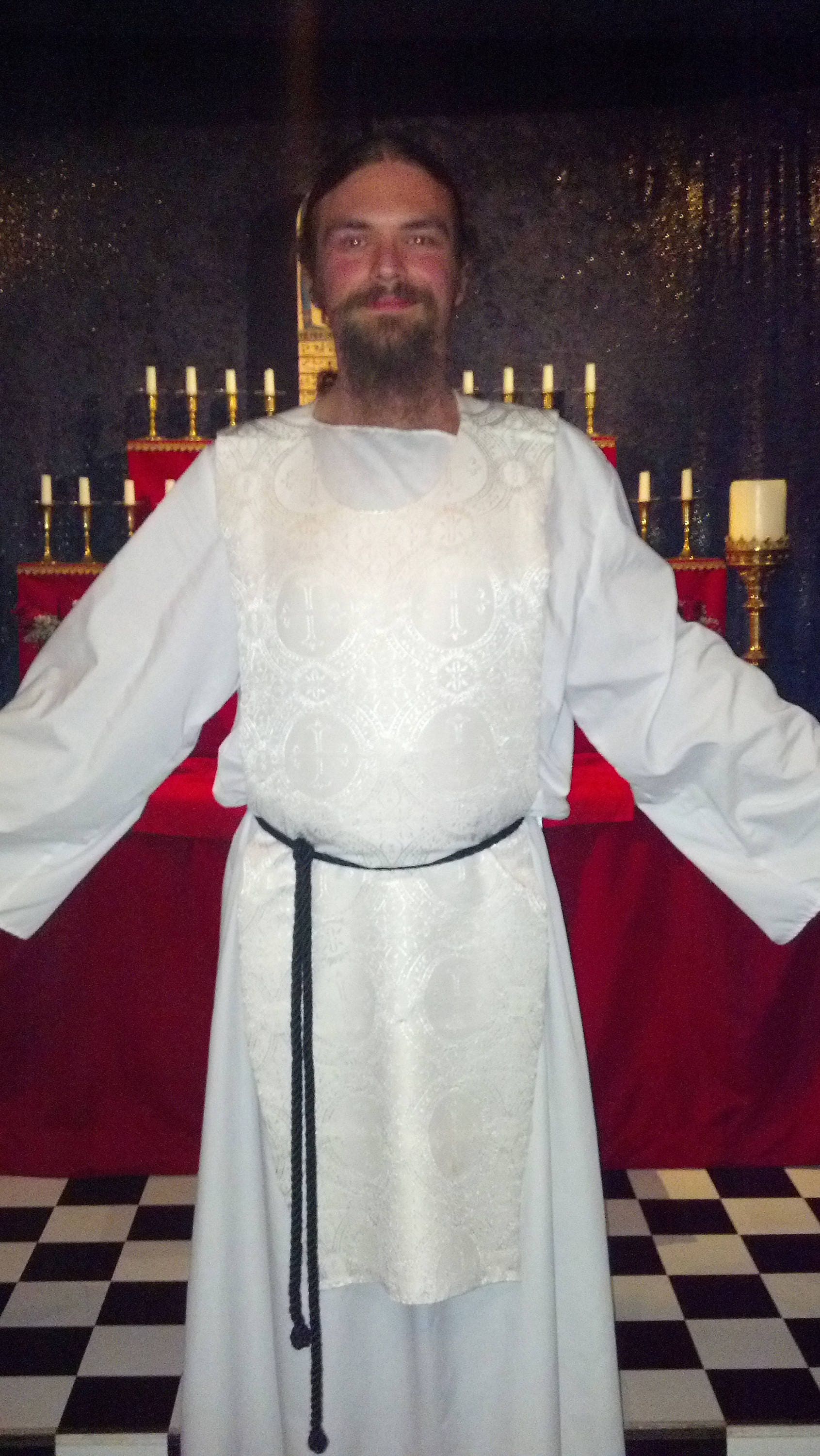 Traditional Ceremonial Tau Robe in WHITE Cotton