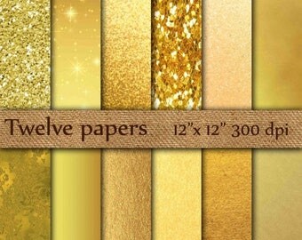 40% OFF Gold Foil Digital Paper: "GOLD DIGITAL Paper" Metallic Gold Digital Paper Gold Paper Gold Backgrounds Digital Gold Foil Paper