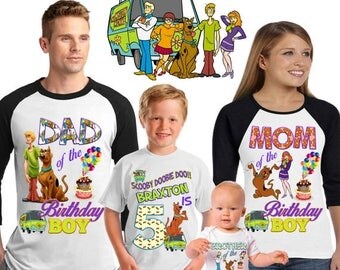 15% Off Scooby Doo birthday shirt /scooby doo shirt /family matching shirts/scooby doo birthday party shirt /scooby doo/ family shirts