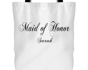 maid of honor gift, maid of honor tote, bridal party gift, maid of honor gift, bridal party bag, bridal party tote, custom tote, custom bags