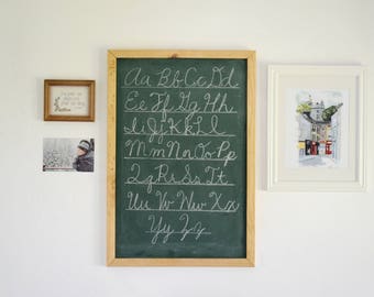 Framed Chalkboard - Shabby Chic Chalkboard - Farmhouse Decor - Free Shipping