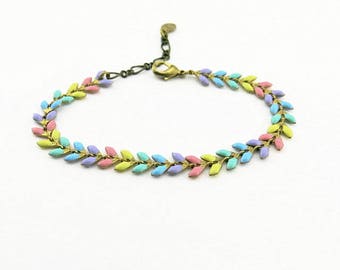 Fancy (multicolored pink) BCFA10001 bracelet