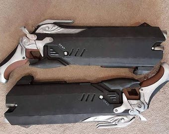 Overwatch Reaper Cosplay Double Guns Custom Props OW Weapon Gun Weapons