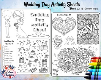wedding activity pages wedding coloring pages kids activity sheets coloring placemat children - Color Activity Sheets wedding activity pages wedding coloring pages kids activity sheets coloring placemat children - Color Activity Sheets