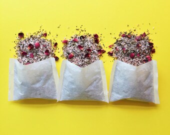 Tub Teas - Lavender Rose Tub Teas - Gifts for Her - Rose Tub Tea - Pink Tub Tea - Bath Salts - Epsom Salts - Rose Epsom Salts - Bath Soak