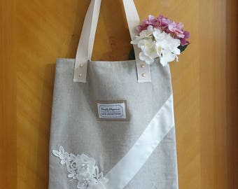 Lace tote bag | Etsy