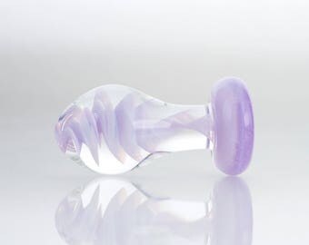 Glass Butt Plug - Tuva - Medium - One Of A Kind Mature/adult/anal/sex Toy