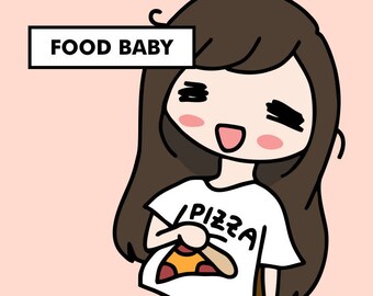 FOOD COMA Stickers / Planner Stickers, Buffet, Binge, Overeat, Yummy, Foodie, Food Lover, Love Eating, Gain Weight, Bloated / SD43