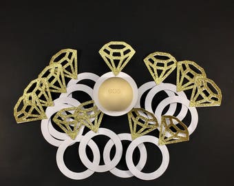 EOS bridal shower lip balm holders set of 12 gold and white,EOS party favor,Lip balm party favor,Wedding supply,EOS lip balm holder