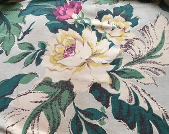 Vintage Barkcloth, Hawaiian Fabric, Barkcloth Pillows, Retro Barkcloth, Vintage Barkcloth Fabric, Vintage Fabric, Retro Fabric, Cottage