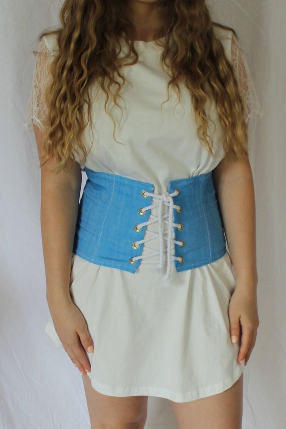 Items similar to WAIST CORSET BELT Gold x Rope Detail on Etsy