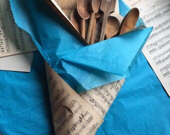 French Vintage Set of 21 Wooden Spoons Forks & Tongs / French Kitchen Utensils / Country Kitchen / Gift For The French Vintage Foodie Lover