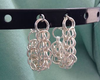 Persian Weave Chainmaille Small Hoops