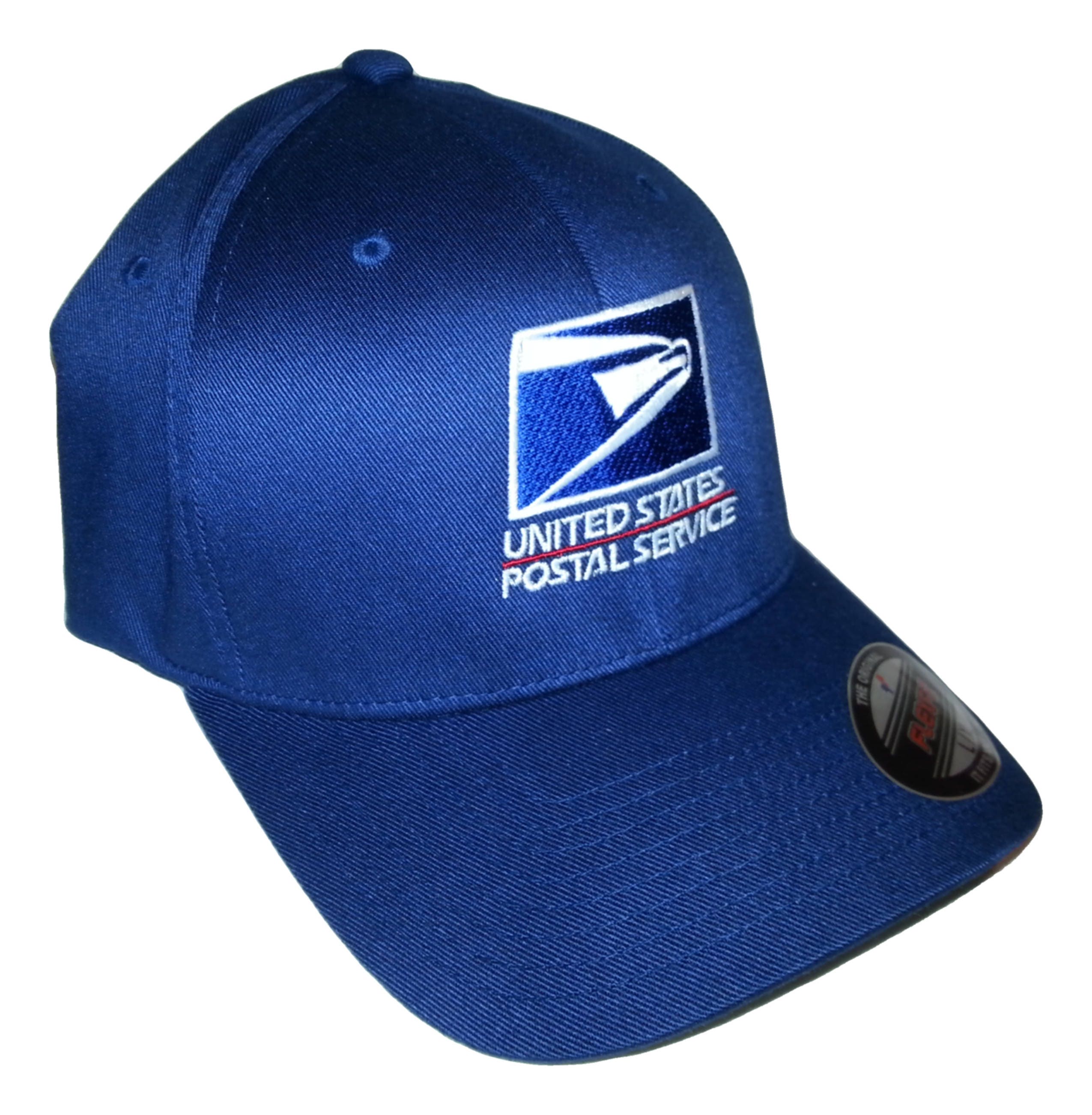 USPS Embroidered Flexfit Baseball Hat Logo1 / Many Colors to