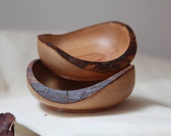 Gift for mom, wooden bowls set, hand turn wood bowls wooden tray wood decor jewelry tray wedding gift wooden art cool woodwork