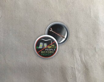 People First Button | Buttons | Pins | Punk Button | Punk Pin | Pinback Pins | Antifa button | Equality Pin | Antifa Pin | Handmade Buttons