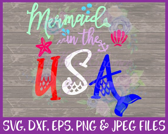 Download 4th of July SVG Mermaid Svg Mermaid In The USA Svg America