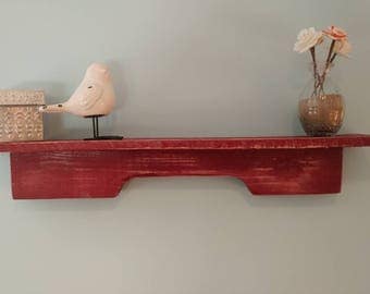 medium wall shelf made from pallet wood