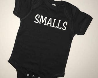 Smalls Shirt, Smalls Baby Onesie, Smalls Toddler Tee, Funny Kid's Shirts, Little Brother, Little Sister, Mommy and me, Daddy and me, Hipster