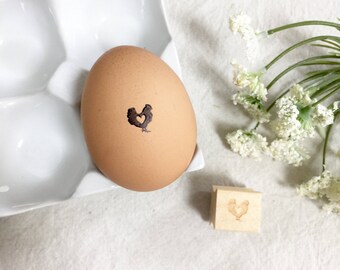 The Original Chicken Heart - Egg Stamp- Chickens - Stamp for Egg - Custom Egg Stamp - Fresh Eggs Stamp - Chicken Coop - Farm Fresh Eggs