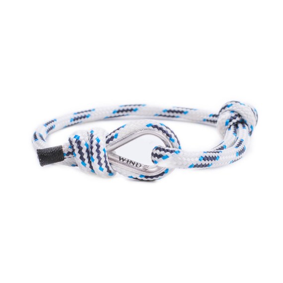 MEN BRACELET - paracord bracelet, cord bracelet, handmade bracelet, mens bracelet, sailing bracelet, white bracelet, rope bracelet